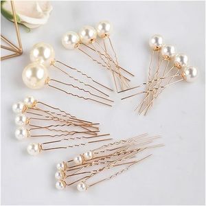 20 piece set of gold pearl bride wedding hair pins